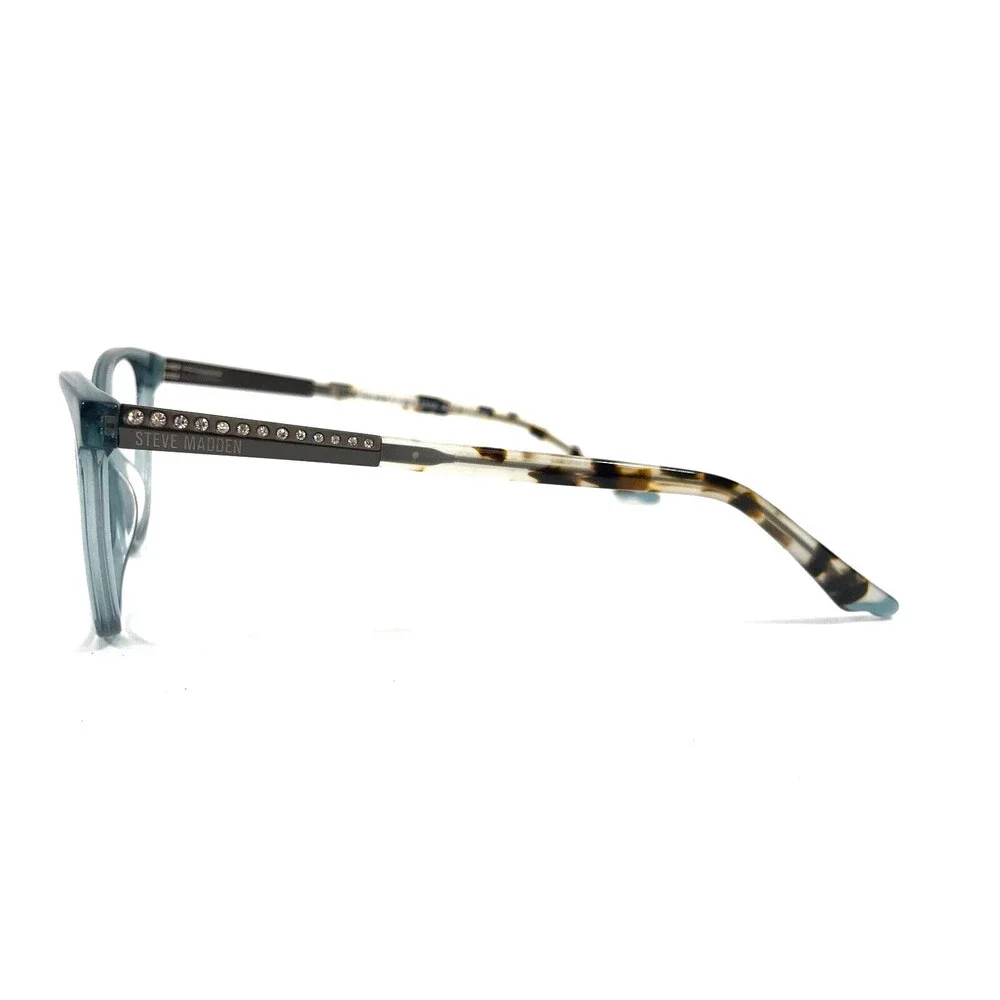 Steve Madden Eyeglasses Frames TRIXIE GREEN SEAFOAM Tortoise Cat Eye 54-16-140